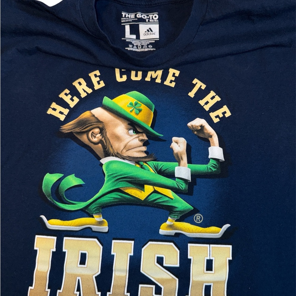 Adidas Navy Blue Irish Graphic Tee
